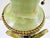 Antique French Neoclassical Green Onyx and Gilt Bronze Garland and Satyr Mounts Table Lamp For Sale - Image 10 of 17