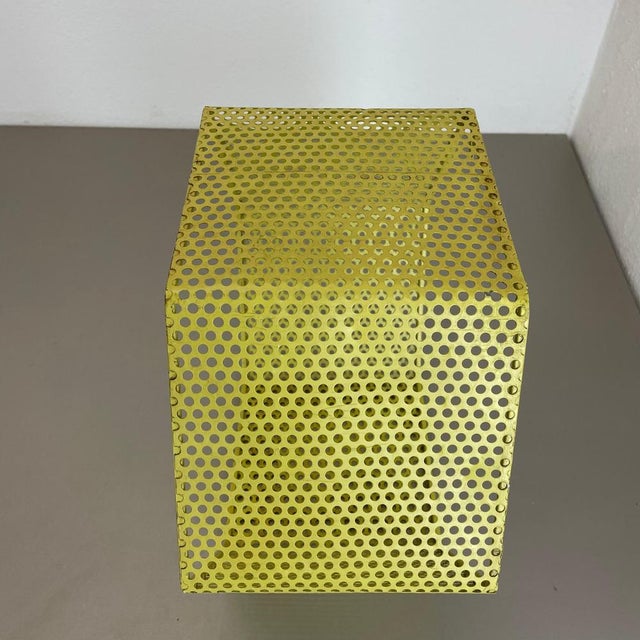 Small Yellow Cube Form Wall Unit attributed to Mathieu Matégot, 1950 For Sale - Image 14 of 18