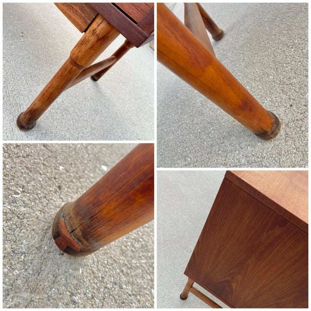 Rare Mid Century Teak Danish Style Credenza For Sale - Image 11 of 12