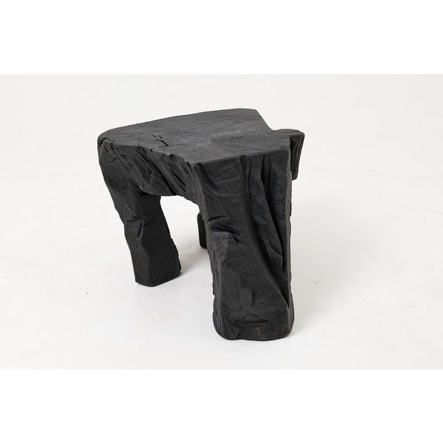 Sculptural Hardwood Stool by Logniture For Sale - Image 13 of 18