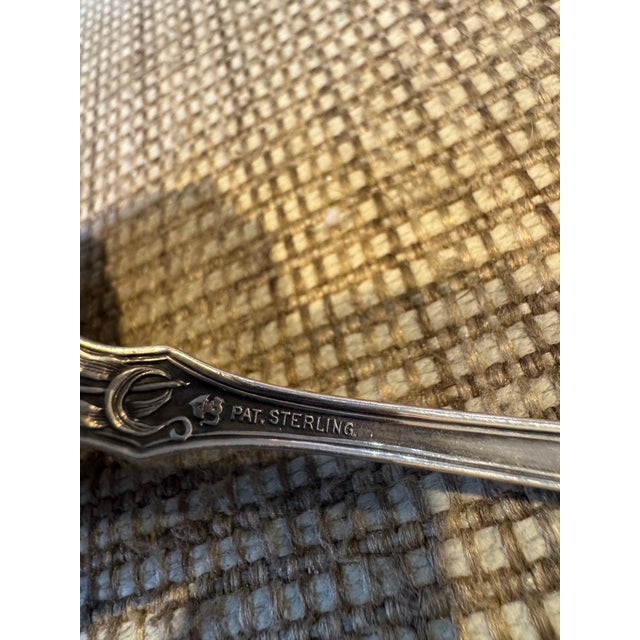 Late 18th Century Antique Simpson Hall & Miller Sterling Silver Gravy Ladle For Sale - Image 5 of 5