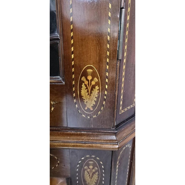 Inlaid Mahogany Cabinet, 1900s For Sale - Image 6 of 15