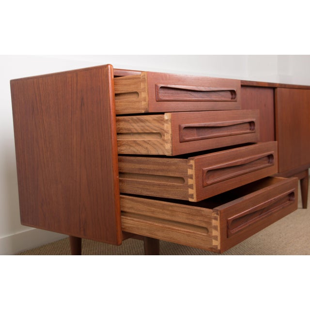Danish Teak Sideboard by Johannes Andersen for Skaaning Mobelfabrik, 1960 For Sale - Image 14 of 18