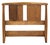 Late 20th Century Mid Century Twin Size Wood Headboard For Sale - Image 5 of 6