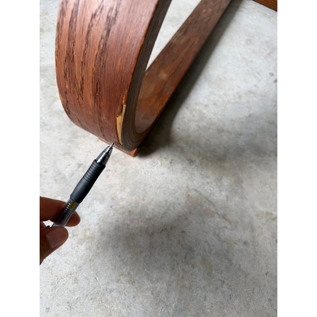 1970s Mid-Century Westnofa Style Cantilevered Bentwood Lounge Chair For Sale - Image 14 of 15