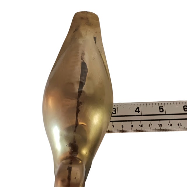 Pair of Vintage Brass Duck Decoy Figurines or Bookends 9" For Sale - Image 14 of 14