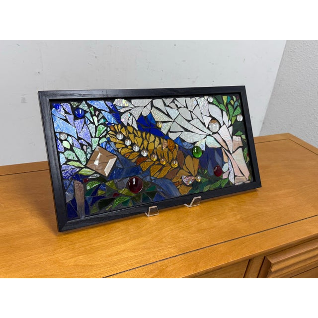 Katie Wolf Stained Glass Mosaic For Sale - Image 4 of 12