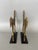 Vintage Heavy Bronze Standing Horse Equestrian Sculpture Book Ends Argentina For Sale - Image 9 of 12