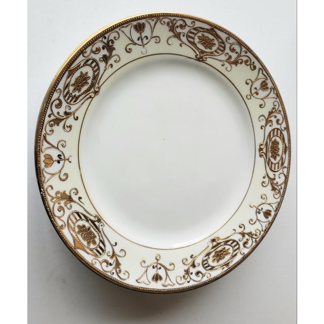 Bright Green Vintage Noritake Salad Plates- Set of 4 For Sale - Image 8 of 9