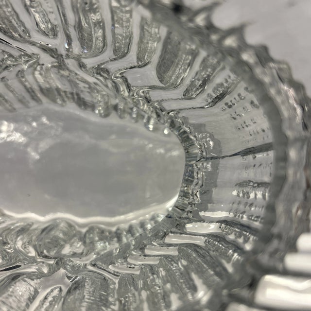 Glass Rosenthal Textured Glass Vase Signed For Sale - Image 7 of 9