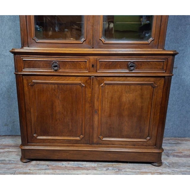Wood Napoleon III Two-Part Buffet in Wood For Sale - Image 7 of 9