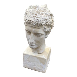 Vintage Neoclassical Style Sculptural Bust For Sale
