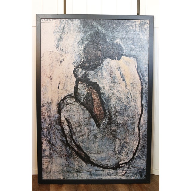 Picasso "The Blue Nude" Textured Vintage Giclée in Floater Frame For Sale - Image 13 of 14