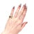 Mid-Century Modern Vintage Mid-Century Modernist Paul Lobel Mixed Metal Gold/Silver Cigar Band Ring For Sale - Image 3 of 13