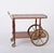 Brown Mid-Century Italian Mahogany and Brass Serving Bar Cart, 1960s For Sale - Image 8 of 18