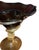 Italian Dark Amethyst Murano Glass & Gold Fleck Glass Compote. Signed by Camozzo. For Sale - Image 3 of 10