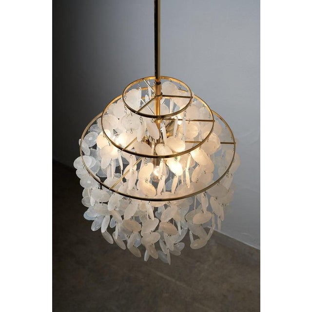 FUN 1 DM Shell Pendant Light by Verner Panton for S.A. Madrid, Spain, 1970s For Sale - Image 3 of 11