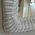 Mid-20th Century White Wicker Wall Mirror For Sale - Image 4 of 12
