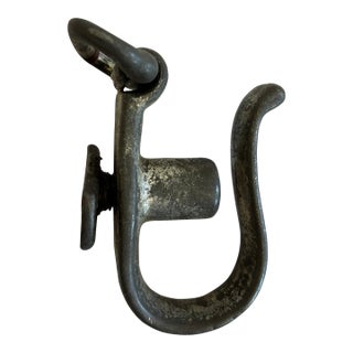 Vintage Metal Swivel Hook Industrial Farm Decor For Sale