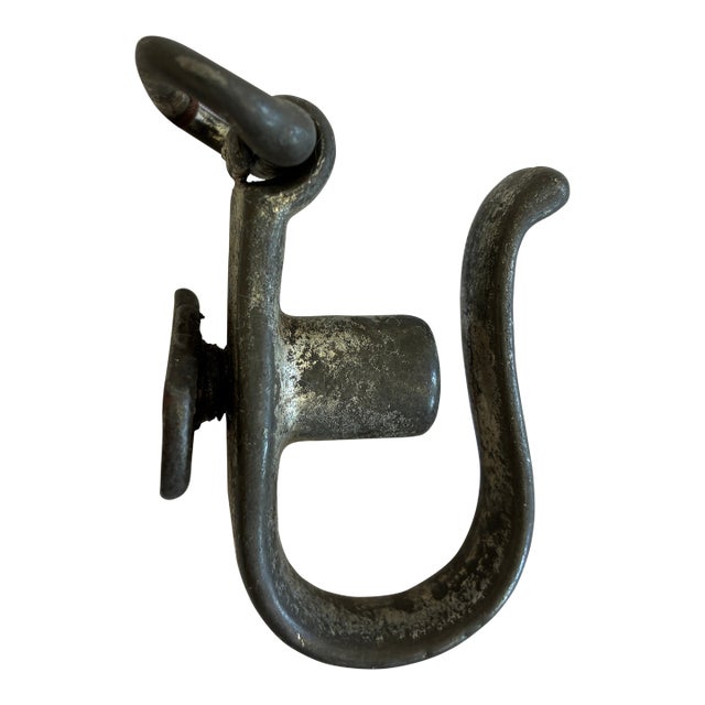 Vintage Metal Swivel Hook Industrial Farm Decor For Sale