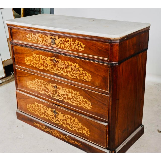 Chairish Description This exceptional early 19th-century Italian commode is a masterwork of Neoclassical design, combining...