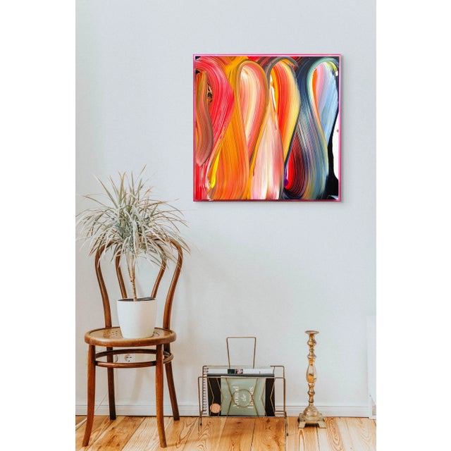 2020s Contemporary Abstract Acrylic on Canvas "A Symphony of Hidden Depths" by Nikolaos Schizas For Sale - Image 5 of 8