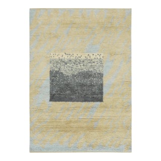 Contemporary Mid-Century Modern Abstract Plush Wool Rug by Rug & Kilim, India For Sale