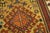 Goldenrod 1880s Goldenord Diamond Tribal Antique S. Caucasian Carpet 3'6'' X 8'9'' Knotted Wool Runner Rug For Sale - Image 8 of 12