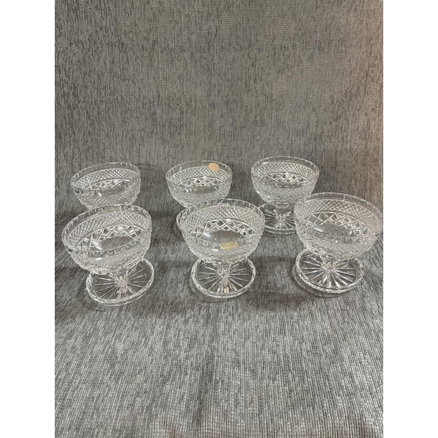 Mid-Century Bohemian Crystal Glasses, 1930s, Set of 6 For Sale - Image 8 of 8