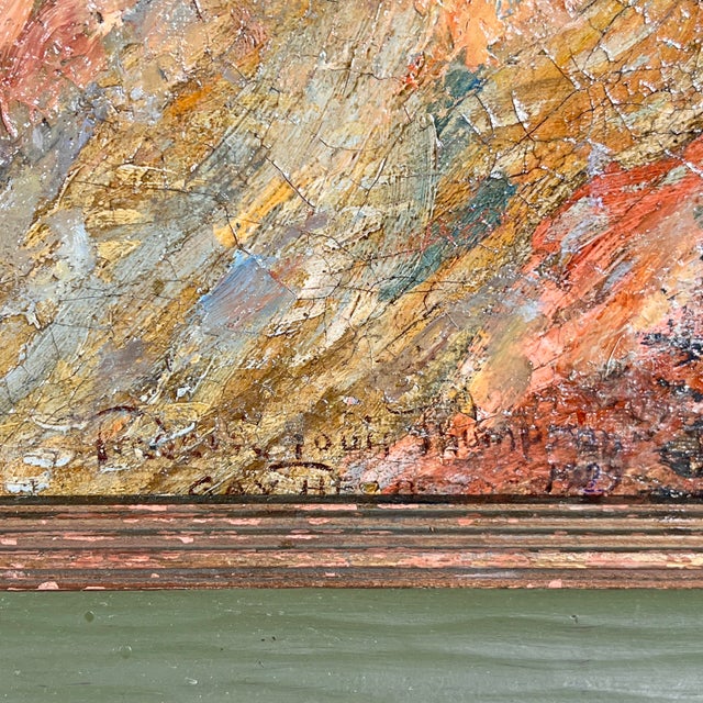 Paint D. 1917 American Impressionist Oil of Martha's Vineyard Gay Head Cliffs For Sale - Image 7 of 7