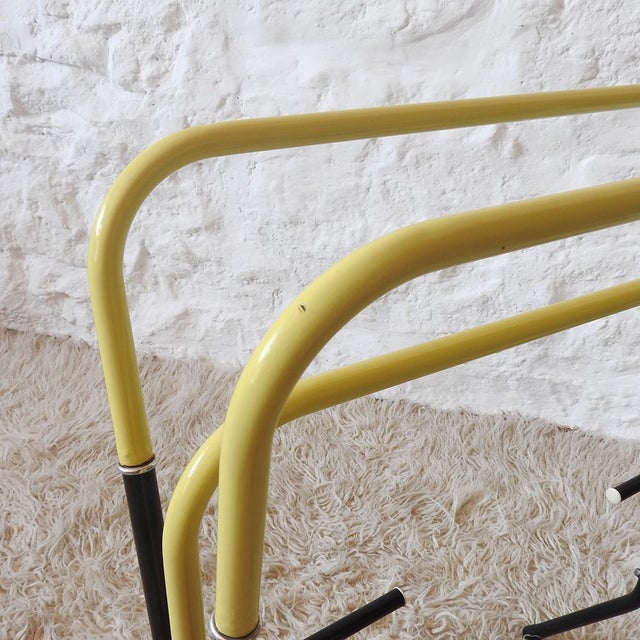 Bauhaus Freestanding Towel Rack, France, 1940s For Sale - Image 9 of 11