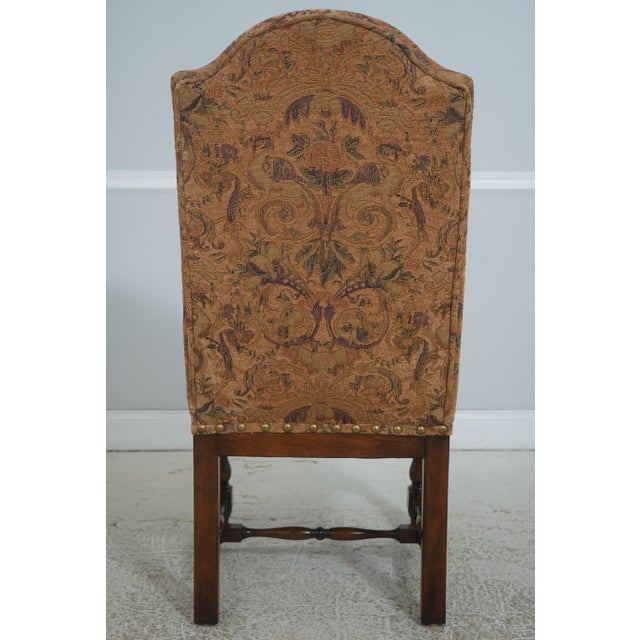 Set of 4 Mahogany High Back Dining Chairs For Sale - Image 4 of 18