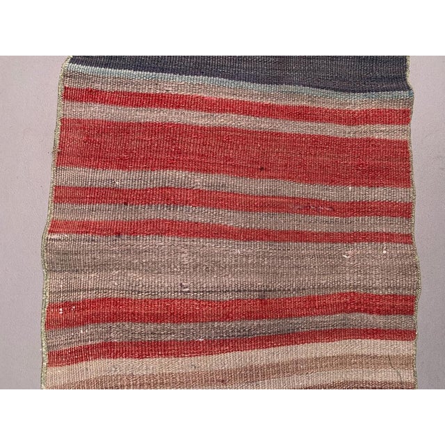 Turkish Narrow Kilim Runner Rug For Sale - Image 4 of 7