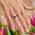 2010s Natural Topaz Diamond Ring 6.5 14k W Gold 2.63 TCW Certified For Sale - Image 5 of 10