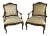 18th Century Italian Louis XV Walnut Armchairs - a Pair For Sale