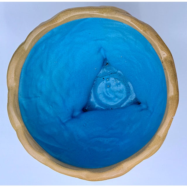 Antique Majolica Faux Bois Ceramic Jardiniere, Japan For Sale In New York - Image 6 of 11