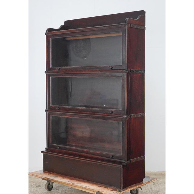 Globe Wernicke Antique Oak Globe Wernicke Barrister Bookcase For Sale - Image 4 of 15