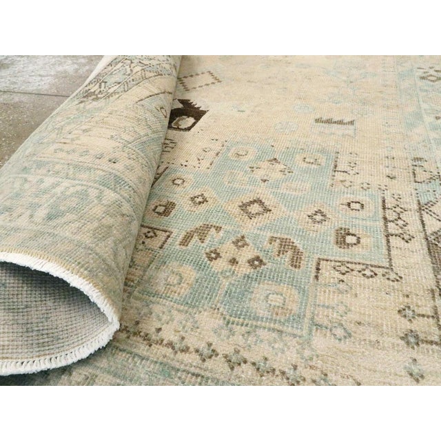 Galerie Shabab Collection Mid-20th Century Persian Afshar Throw Rug For Sale In New York - Image 6 of 6