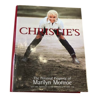 1990s Christie’s Official Catalog of the Personal Property of the Late Marilyn Monroe, Including Gowns Worn for Films Events. Personal Letters,Etc For Sale