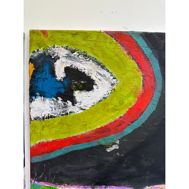 Modern Abstract Diptych on Canvas For Sale - Image 6 of 12