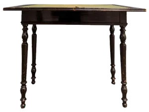 Vintage Black Games Table