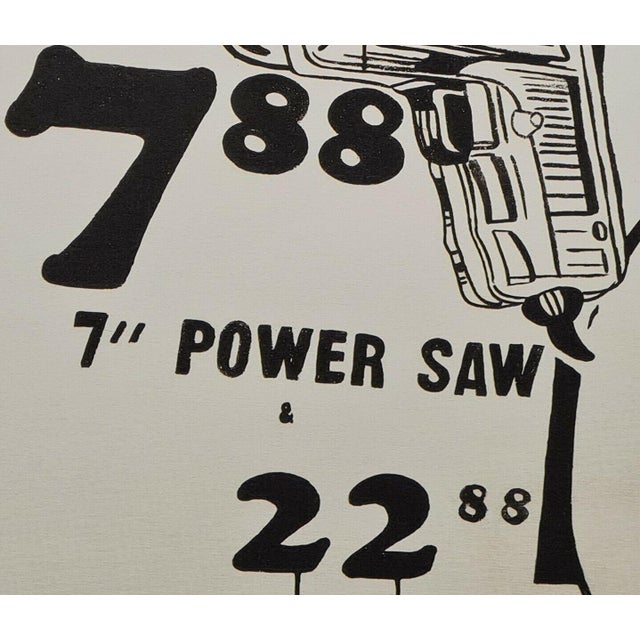 Mid-Century Modern Andy Warhol Signed Lithography Print "Drills 7.88" 1980s Pop Art For Sale - Image 3 of 7