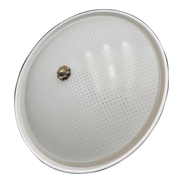 Vintage 1965 Ceiling Light Polka Dot Pendant 12" Nos For Sale