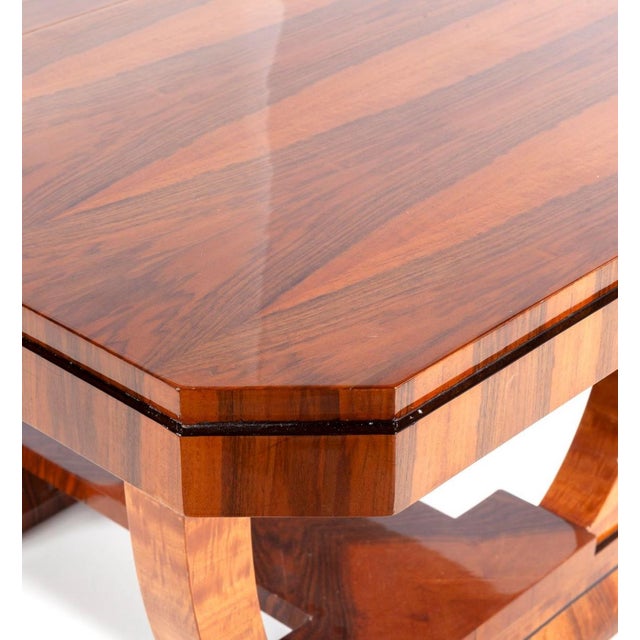 Jules Leleu French Art Deco Dining Table Set, 1930s, Set of 7 For Sale - Image 4 of 14