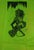 Vintage mid 20th century Linoblock print on green tissue paper of Louis XIV style costume in the syle of Aubrey Beardsley....