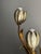 1960s Mid-Century Hollywood Regency Italian Gilt Tole Four-Light Tulip Table Lamp on Turned Wood Base, 1960s For Sale - Image 5 of 17