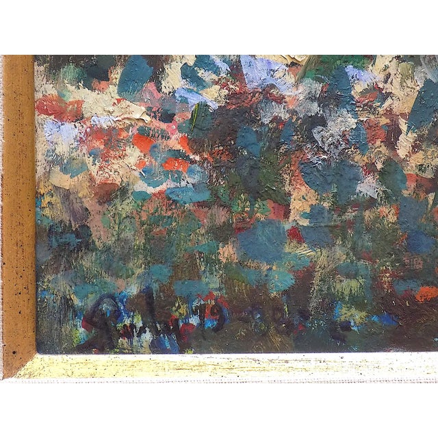 Original Vintage Mid 20th Century Signed/Dated Framed Donald Roy Purdy Impressionist Oil/Board For Sale In Cincinnati - Image 6 of 9