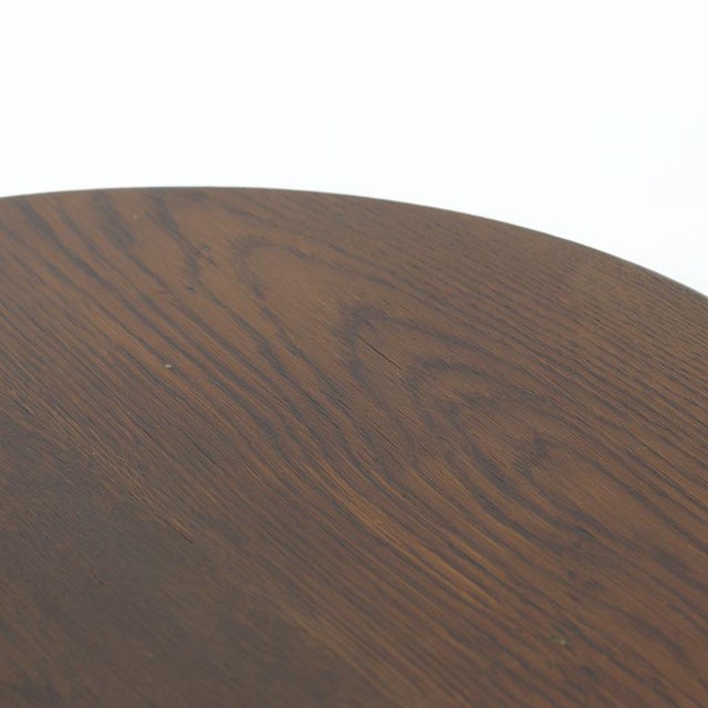 1930s Art Deco Oak Side Table For Sale - Image 5 of 8