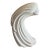 Sculpture -- 1980s Postmodern Vintage Ceramic Woman’s Face Sculpture With Flowing Hair – Striking Feminine Form For Sale