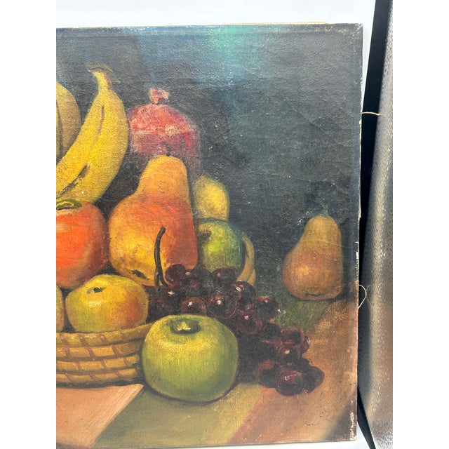 Elsie Palmer Payne, Still Life With Fruit, Oil on Canvas, C. 1930s For Sale - Image 16 of 18